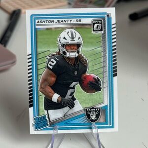 🔥 2025 Ashton Jeanty Panini Donruss Optic Rated Rookie. Las Vegas raiders